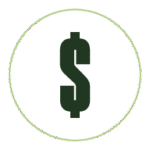 Stylized dollar sign icon to represent "Affordability"