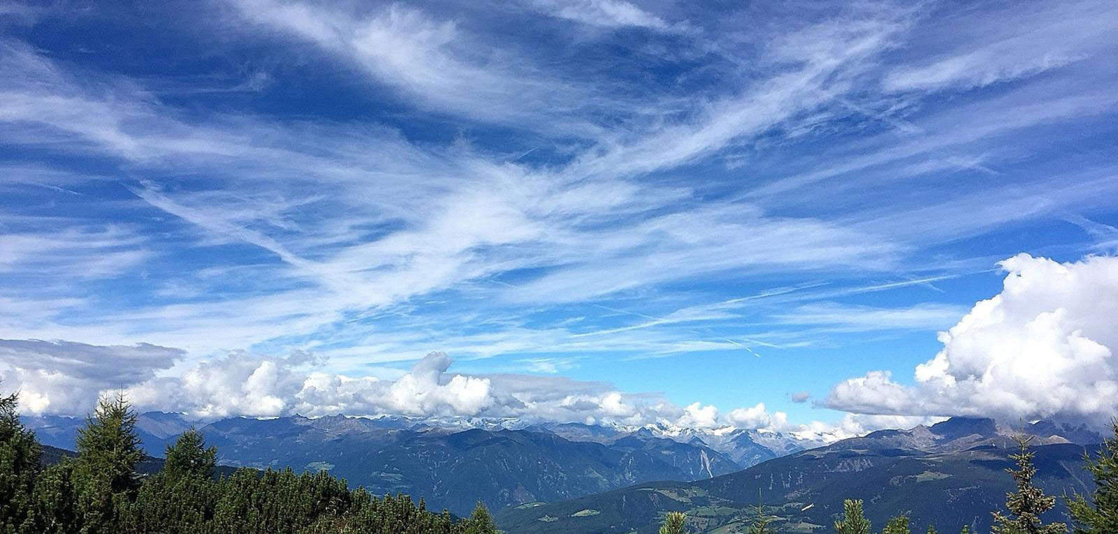 sky and mountain vista